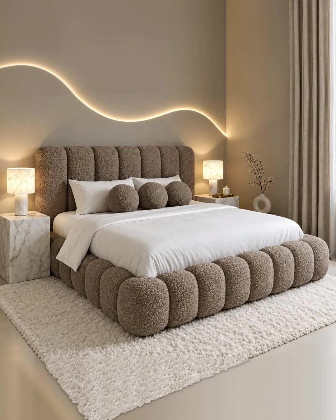 Cama Tapizada Nube King